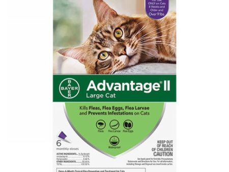 Advantage II Flea Treatment For Cats 9 Lbs (Purple) by Elanco Online Sale