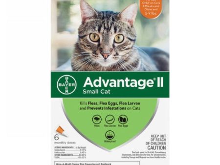 Advantage II Flea Treatment For Cats 5-9 Lbs (Orange) by Elanco Online