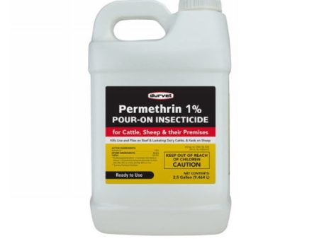 Permethrin 1% Pour-On Fly Control 2.5 Gallons by Durvet Discount