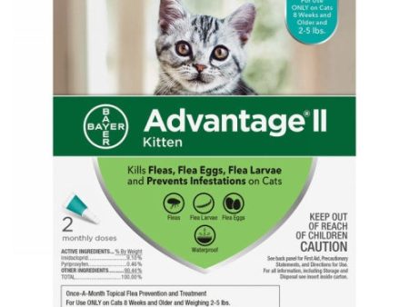 Advantage II Flea Treatment For Cats 2-5 Lbs (Turquoise) by Elanco Cheap