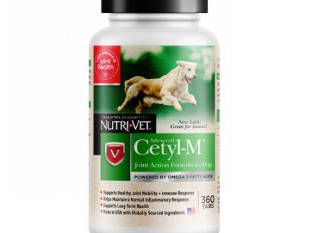 Advanced Cetyl-M Joint Action Formula for Dogs 360 Count by Nutri-Vet Cheap