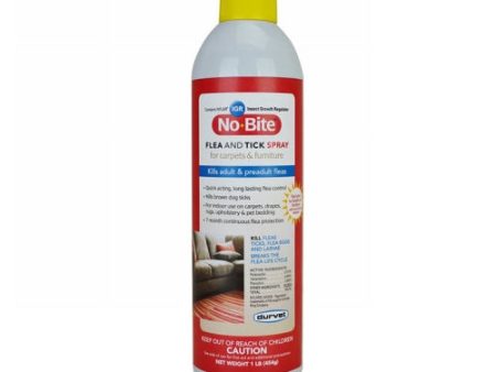 No-Bite IGR Flea and Tick Spray for Carpets & Furniture 1 Lb by Durvet Supply