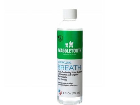 Sparkling Breath Water Additive for Dogs 8 Oz by Waggletooth Supply