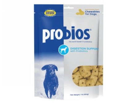 Probios Chewables Digestion Support with Probiotics for Dogs 1 Lb by Probios on Sale