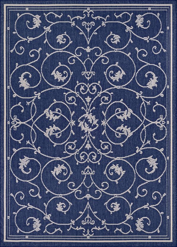 Couristan Recife Veranda Ivory Indigo Area Rug For Discount