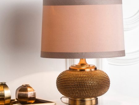 Safavieh Alexis Gold Bead Lamp Copper Online now