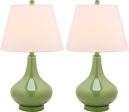 Safavieh Amy Gourd Glass Lamp Green Discount