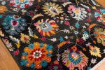 Trans Ocean Calais Vintage Floral Midnight Area Rug by Liora Manne Online now