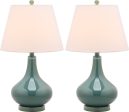 Safavieh Amy Gourd Glass Lamp Marine Blue Online Hot Sale