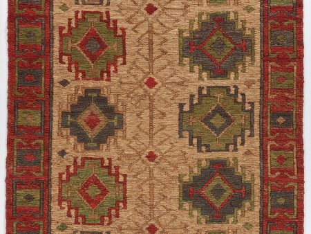 Chandra Ryleigh RYL-46900 Red Green Natural Area Rug Supply