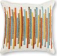 KAS Pillow L306 Teal Gold Stripes For Discount