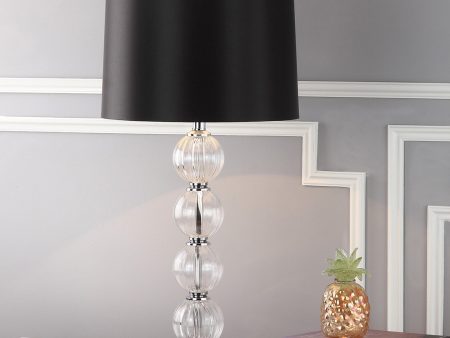 Safavieh Amanda Black Crystal Glass Globe Lamp Clear Online