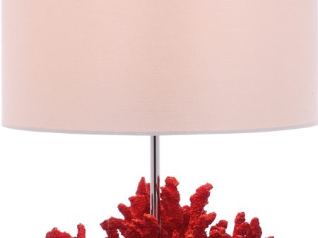 Safavieh Coral Reef Table Lamp Red Supply