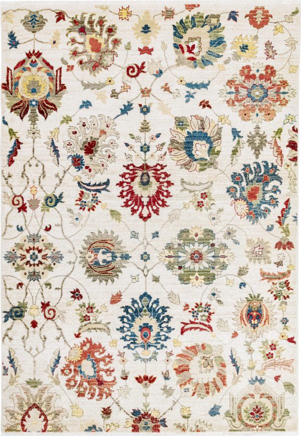 Trans Ocean Calais Vintage Floral Beige Area Rug by Liora Manne Fashion