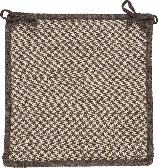 Colonial Mills Natural Wool Houndstooth HD36 Espresso For Sale