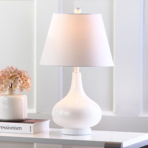 Safavieh Amy Gourd Glass Lamp White Online