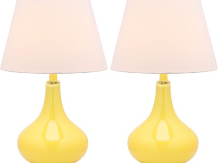 Safavieh Amy Gourd Glass Lamp Yellow on Sale