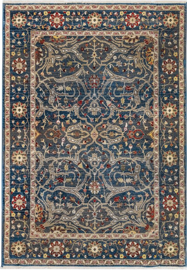 Trans Ocean Calais Oushak Navy Area Rug by Liora Manne Fashion