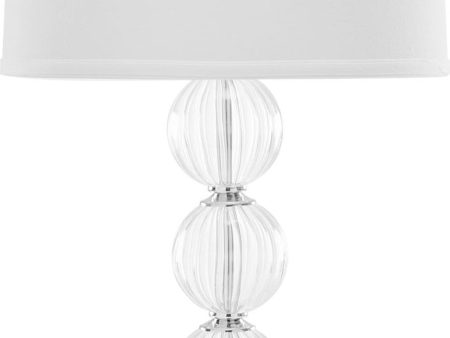 Safavieh Amanda White Crystal Glass Globe Lamp Clear Online