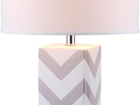 Safavieh Chevron Stripe Table Lamp Grey Fashion