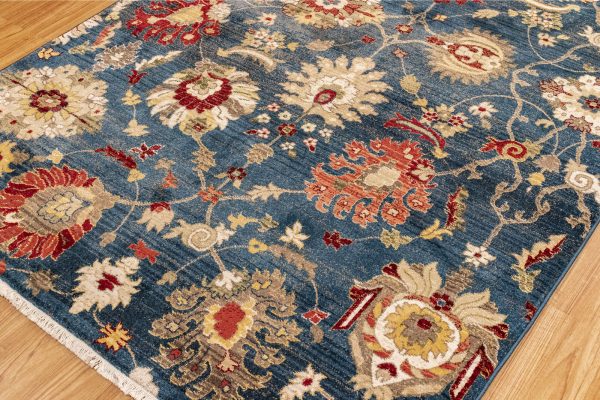 Trans Ocean Calais Vintage Floral Navy Area Rug by Liora Manne Discount