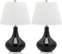 Safavieh Amy Gourd Glass Lamp Black Online Hot Sale