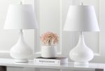 Safavieh Amy Gourd Glass Lamp White Online