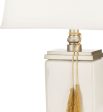 Safavieh Amiliana Cream Glazed Tassel Lamp Discount