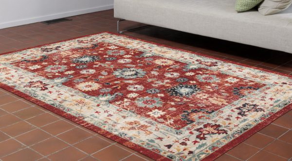 Trans Ocean Legacy Persian Border Saffron Area Rug by Liora Manne on Sale