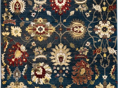 Trans Ocean Calais Vintage Floral Navy Area Rug by Liora Manne Discount