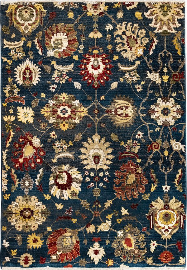 Trans Ocean Calais Vintage Floral Navy Area Rug by Liora Manne Discount