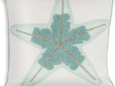 KAS Pillow L272 Aqua Starfish Hot on Sale