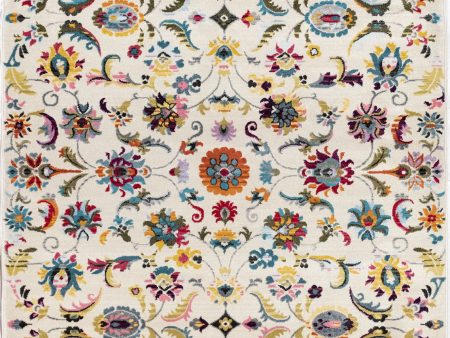 Trans Ocean Calais Persian Floral Ivory Area Rug by Liora Manne Online now