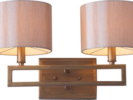 Safavieh Catena Antique Gold Double Light Sconce Lamp For Cheap