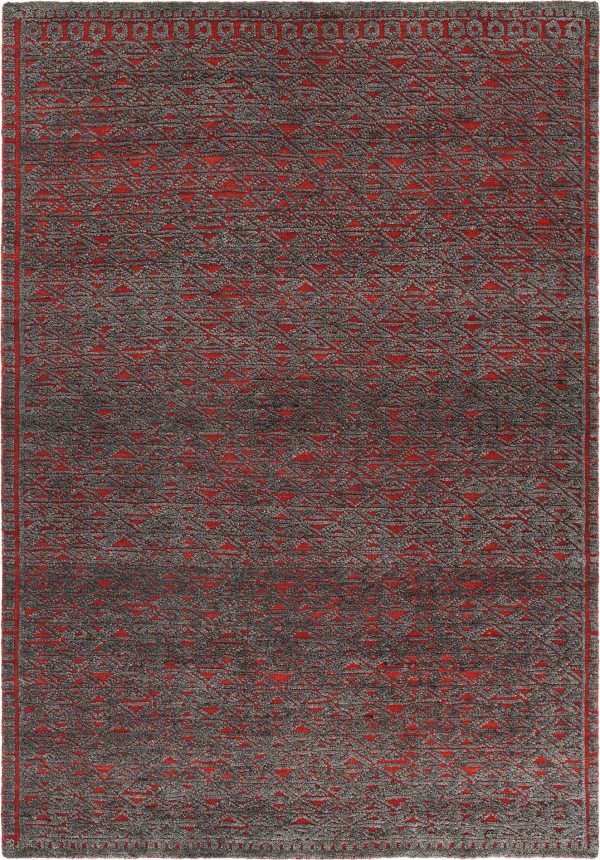 Chandra Ashton ASH-48702 Red Grey Area Rug Online now