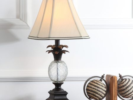 Safavieh Alanna Glass Pineapple Lamp Black Clear Fashion