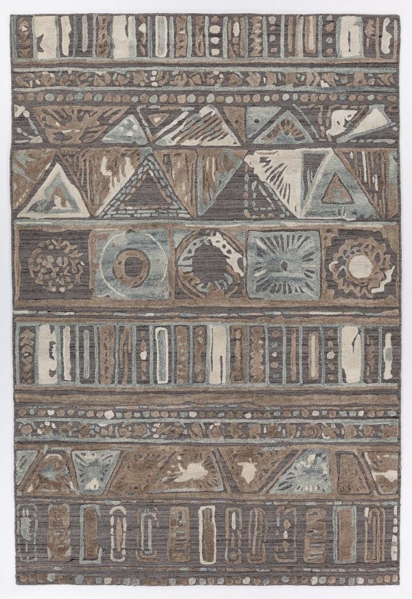 Chandra Nimah NIM-46505 Grey Beige White Area Rug Supply