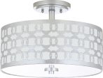 Safavieh Cedar Linked 3 Light Silver Flush Mount Lamp Fashion