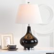 Safavieh Amy Gourd Glass Lamp Black Online Hot Sale