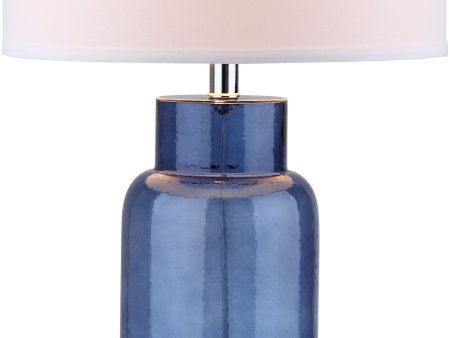 Safavieh Bottle Glass Table Lamp Blue Hot on Sale