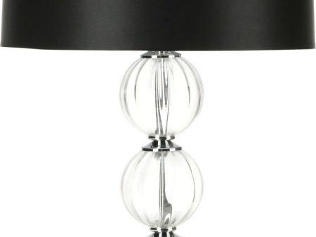 Safavieh Amanda Black Crystal Glass Globe Lamp Clear on Sale