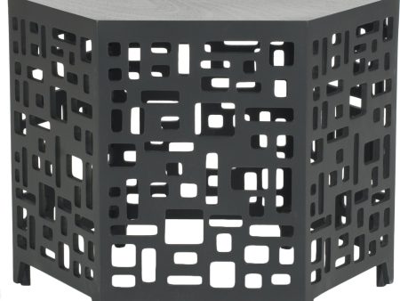 Safavieh Kelby End Table Charcoal Grey Fashion