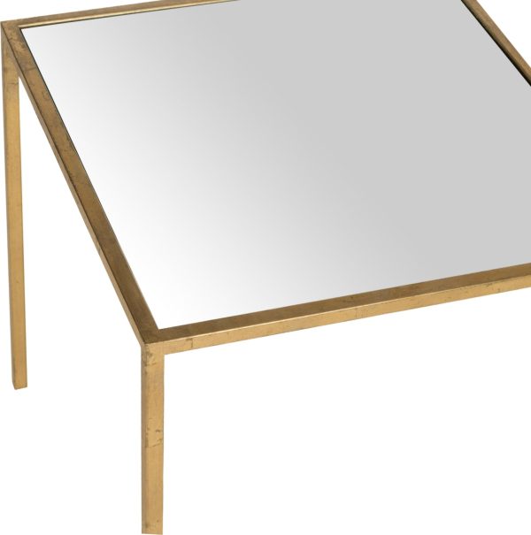 Safavieh Kiley Gold Leaf Mirror Top Accent Table Online Sale